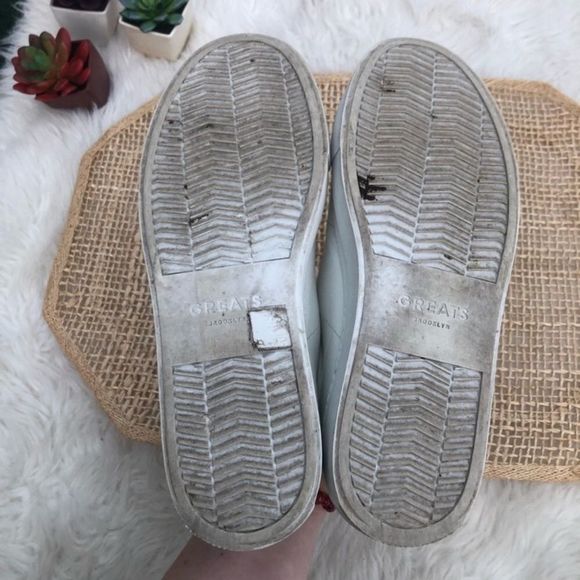 GREATS The Royale Blanco White Leather Sneakers - Picture 13 of 16